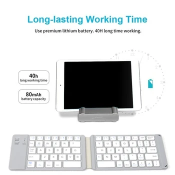 Computer Laptop Mini Folding Keyboard Portable Wireless Bluetooth 3.0 Rechargeable Keyboard
Computer Laptop Mini Folding Keyboard Portable Wireless Bluetooth 3.0 Rechargeable Keyboard