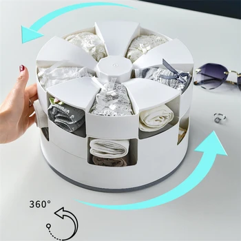 Rotating Storage Box for Underwear Bra Socks Panty Stackable Compartment Box Organizer Panties Sock Storage Rack Home Clothing
Rotating Storage Box for Underwear Bra Socks Panty Stackable Compartment Box Organizer Panties Sock Storage Rack Home Clothing
