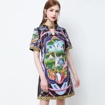 Red RoosaRosee Designer Women Summer 2020 Scenery Print Short Sleeve Diamond Mini Dress New Holiday Dresses Female Vestidos Robe
Red RoosaRosee Designer Women Summer 2020 Scenery Print Short Sleeve Diamond Mini Dress New Holiday Dresses Female Vestidos Robe
