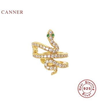 CANNER Real 925 Sterling Silver Earrings For Women Serpentine Left Right Clip Earring Zircon Diamond Korean Jewelry Pendientes
CANNER Real 925 Sterling Silver Earrings For Women Serpentine Left Right Clip Earring Zircon Diamond Korean Jewelry Pendientes
