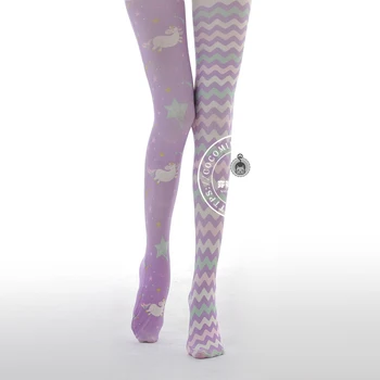High-quality Japanese Sweet Purple Dreamy Print Pantyhose Lolita Personality Stockings Cosplay Striped Asymmetrical Tights
High-quality Japanese Sweet Purple Dreamy Print Pantyhose Lolita Personality Stockings Cosplay Striped Asymmetrical Tights