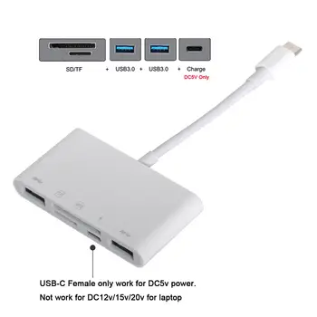 CY Chenyang USB-C Type-C to Dual USB 2.0 Female HUB & SD TF & 5V PD Power Adapter for Cell Phone Tablet
CY Chenyang USB-C Type-C to Dual USB 2.0 Female HUB & SD TF & 5V PD Power Adapter for Cell Phone Tablet