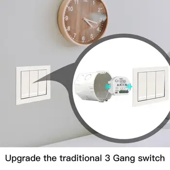WiFi Smart Light Switch Module 3 Gang 1/2 Way Mini DIY Switch Module Tuya/Smart Life App Works with Alexa Google Home
WiFi Smart Light Switch Module 3 Gang 1/2 Way Mini DIY Switch Module Tuya/Smart Life App Works with Alexa Google Home