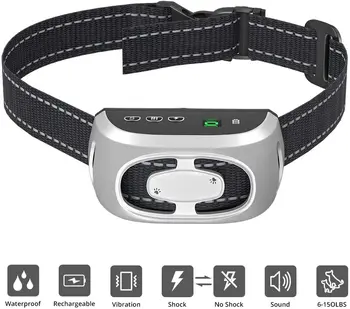 9 Levels Adjustable Electric Dog Bark Shock Collar Humane Anti Abrasion No Bark Collar Rechargeable for Small Medium Size Dogs 
9 Levels Adjustable Electric Dog Bark Shock Collar Humane Anti Abrasion No Bark Collar Rechargeable for Small Medium Size Dogs