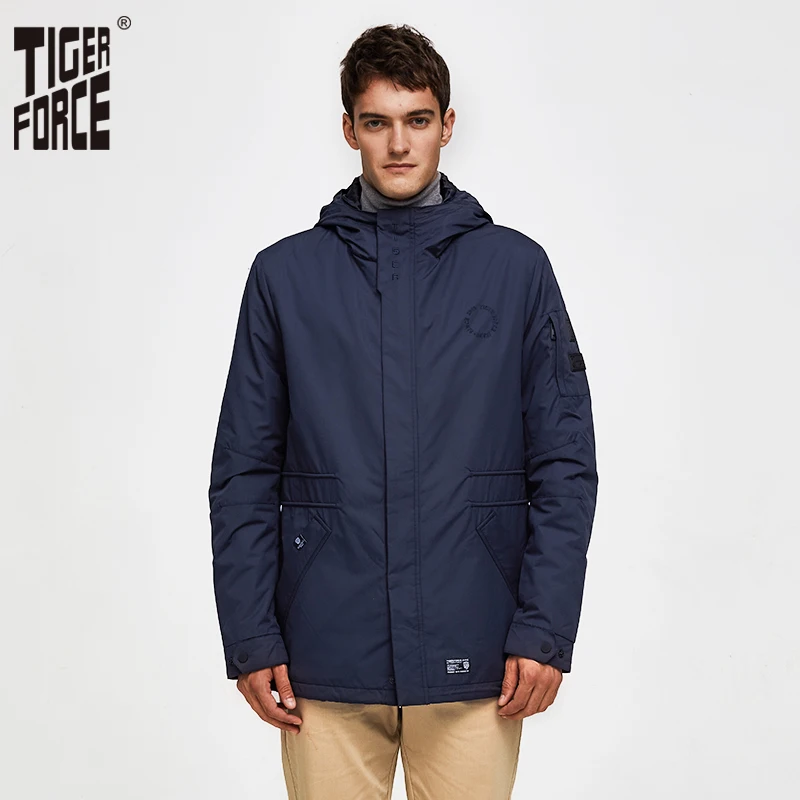 TIGER FORCE Men's Jacket Spring Double-layer Hooded Coat Cotton Padded Solid Jacket Men Medium-Long Casual Windbreaker Coat
TIGER FORCE Men's Jacket Spring Double-layer Hooded Coat Cotton Padded Solid Jacket Men Medium-Long Casual Windbreaker Coat