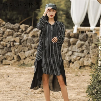 Korea can ship spring fashion False Two pieces Chiffon Stripe Shirt Woman Niche design Irregular patchwork long shirt YJ007
Korea can ship spring fashion False Two pieces Chiffon Stripe Shirt Woman Niche design Irregular patchwork long shirt YJ007