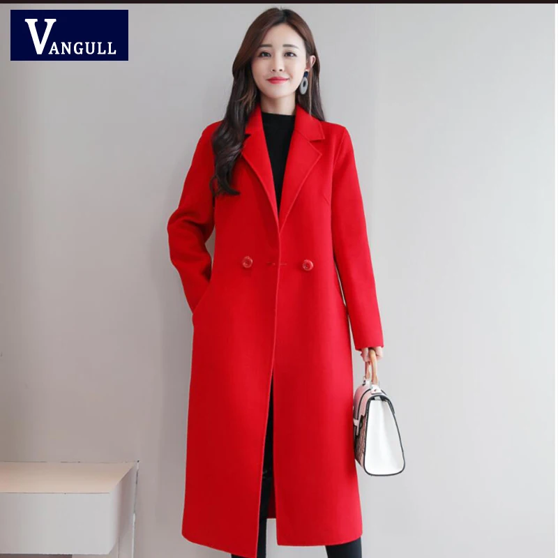Vangull Winter Women Woolen Coats Autumn New Long Sleeve Loose Coats Turn-down Collar Casual Single Breasted Elegant Overcoats
Vangull Winter Women Woolen Coats Autumn New Long Sleeve Loose Coats Turn-down Collar Casual Single Breasted Elegant Overcoats