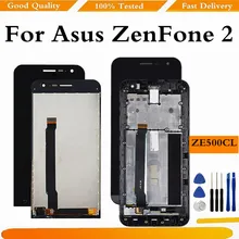 Écran tactile LCD de remplacement, avec châssis, pour ASUS Zenfone 2 ZE500CL Z00D=