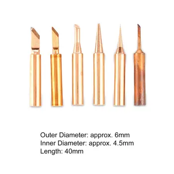 5PCS Solder Soldering Iron Tip Pure Copper Replacement Rework Station Tool Lead-free Welding Head Bits Electric DIY Repair
5PCS Solder Soldering Iron Tip Pure Copper Replacement Rework Station Tool Lead-free Welding Head Bits Electric DIY Repair