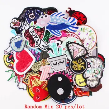 Pluaqi 20pc/lot Random Mix Patch Embroidered Iron On Patches For Clothing Applique Badge Patch Stripes On Clothes Custom Patches
Pluaqi 20pc/lot Random Mix Patch Embroidered Iron On Patches For Clothing Applique Badge Patch Stripes On Clothes Custom Patches