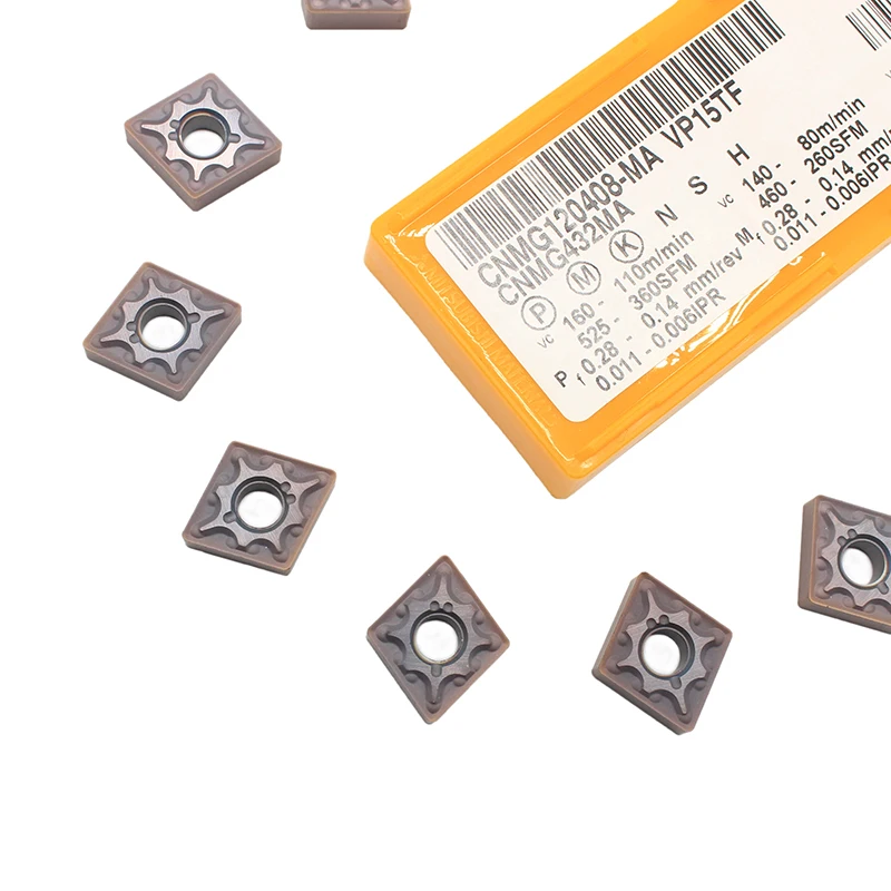 10PCS CNMG120408 MA VP15TF External Turning Tools Carbide inserts CNMG 120408 Cutting Tool CNC Lathe cutter
10PCS CNMG120408 MA VP15TF External Turning Tools Carbide inserts CNMG 120408 Cutting Tool CNC Lathe cutter