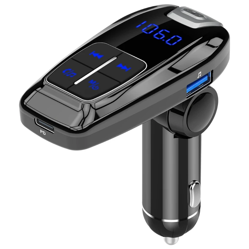 Bluetooth 5.0 Stereo MP3 Player Wireless Handsfree Car Kit Adapter USB PD3.0 Quick Charge LED Display Car FM Transmitter
Bluetooth 5.0 Stereo MP3 Player Wireless Handsfree Car Kit Adapter USB PD3.0 Quick Charge LED Display Car FM Transmitter