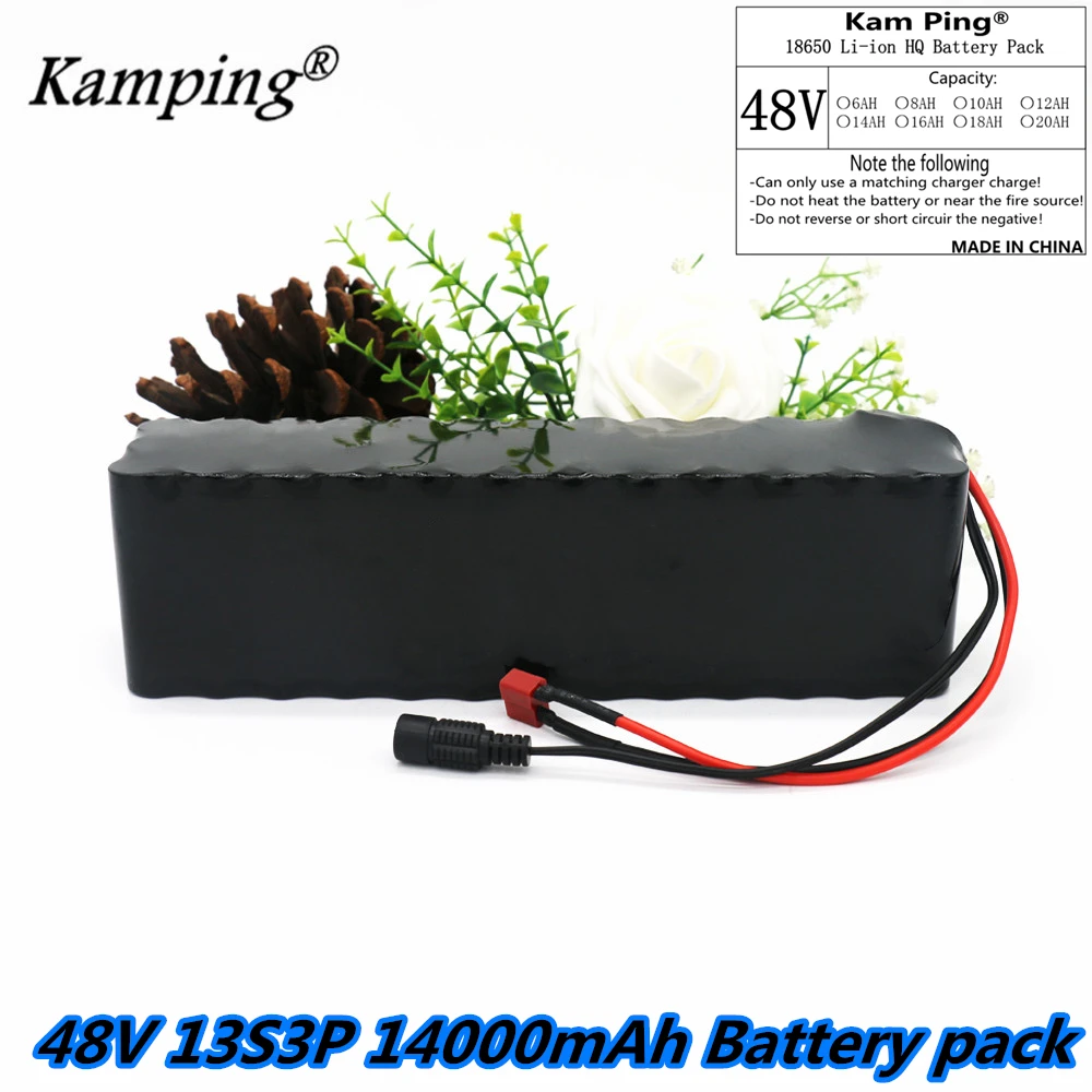 48V 14Ah 13s3p 1000W controller 54.6V 18650 electric bicycle lithium ion battery pack with 25A balanced BMS rechargeable batter
48V 14Ah 13s3p 1000W controller 54.6V 18650 electric bicycle lithium ion battery pack with 25A balanced BMS rechargeable batter