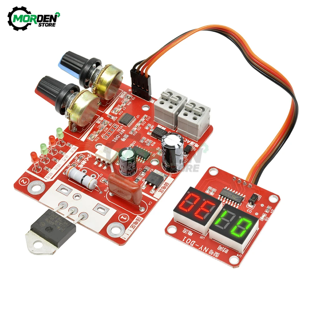 40A 100A Digital Spot Welding Machine Time & Current Control display Spot Welder AC 110V 220V to 9V Transformer Controller Board
40A 100A Digital Spot Welding Machine Time & Current Control display Spot Welder AC 110V 220V to 9V Transformer Controller Board