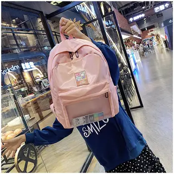 Bookbags School Bags Backpacks Mochila Girls Waterproof Nylon Teenager Clear Pocket Women Backpack Waterproof Travel Backpack
Bookbags School Bags Backpacks Mochila Girls Waterproof Nylon Teenager Clear Pocket Women Backpack Waterproof Travel Backpack