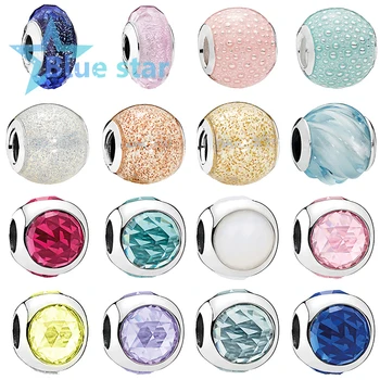 Bule Star 100% 925 Sterling Silver pandoras charm Fascinating Iridescence Murano Radiant Droplet Enamel Glitter Ball Charm
Bule Star 100% 925 Sterling Silver pandoras charm Fascinating Iridescence Murano Radiant Droplet Enamel Glitter Ball Charm