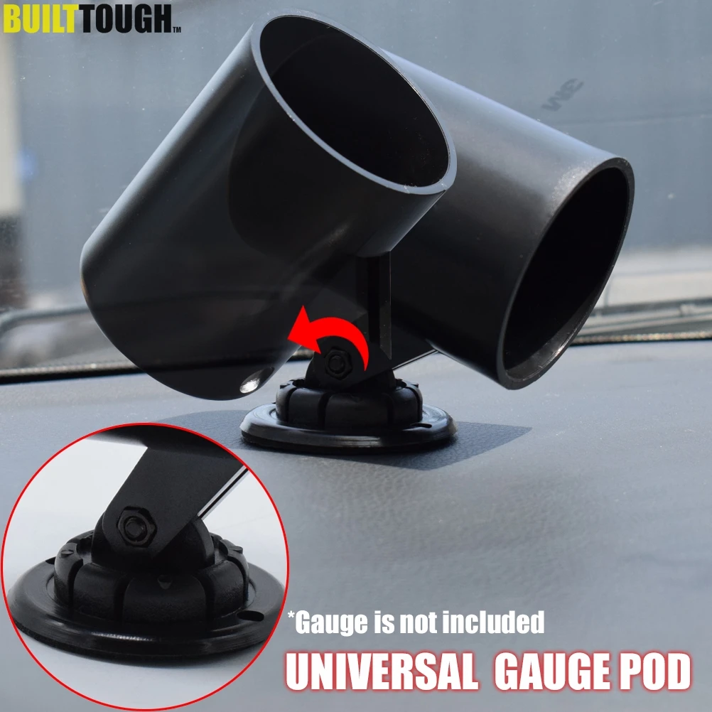 

2" 52mm Universal Single Gauge Pod Car Mount Holder Meter Dashboard Water Temp Volt Tachometer Oil Pressure EGT Air Fuel Ratio