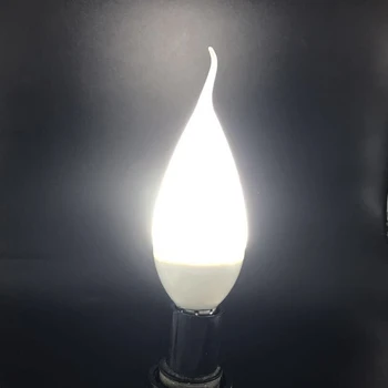 

NEWKBO AC 220v - 240v F37 7W LED E14 Candle Bulb LED Candle Warm White Lights for Home Living Room or Dining Room Decoration