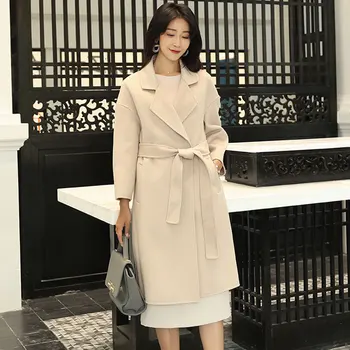 High quality Double-sided Cashmere Wool Coat Women Mid-length Woolen Jacket Thick Winter Slim Overcoat Women Warm Outerwear D107
High quality Double-sided Cashmere Wool Coat Women Mid-length Woolen Jacket Thick Winter Slim Overcoat Women Warm Outerwear D107
