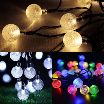 LED Fairy Solar String Light Gypsophila Crystal Bulbs Bubble Ball Lamp Garland Decoration Waterproof Outdoor Garden Christmas 1
LED Fairy Solar String Light Gypsophila Crystal Bulbs Bubble Ball Lamp Garland Decoration Waterproof Outdoor Garden Christmas 1