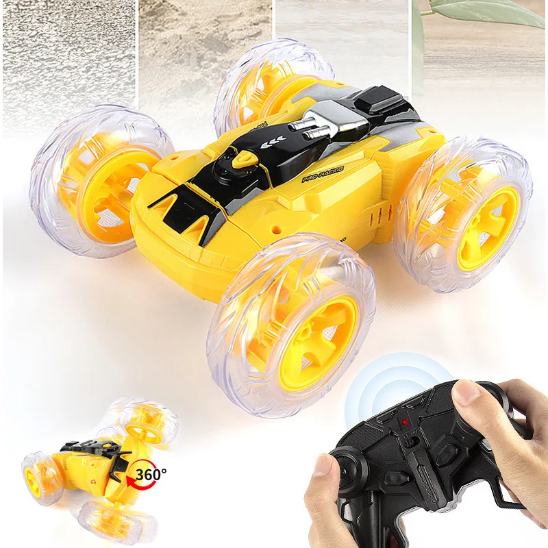 2.4G Drive Dance Stunt Vehicle Remote Control Drift Double Side RC Car Cool Light Music 50M 360 Degree USB Charging Toys for Kid
2.4G Drive Dance Stunt Vehicle Remote Control Drift Double Side RC Car Cool Light Music 50M 360 Degree USB Charging Toys for Kid