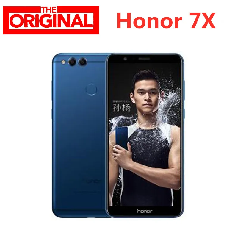 

Stock!Honor 7X Mobile Phone Octa Core 4G LTE CellPhone Kirin 659 Android 7.0 5.93" 2160*1080 Full Screen 4GB RAM 128GB ROM