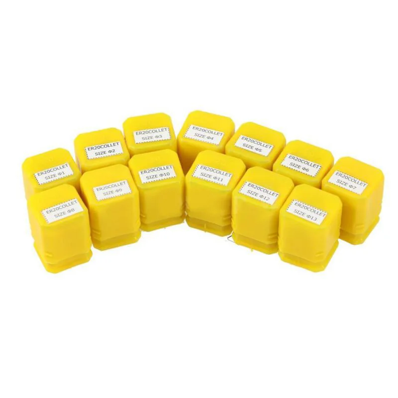 For CNC Milling Lathe Tool Engraving Machine 13pcs ER20 Spring Collet Set Tool Part Supplies
For CNC Milling Lathe Tool Engraving Machine 13pcs ER20 Spring Collet Set Tool Part Supplies