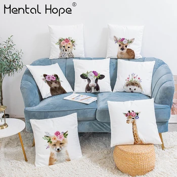 Cartoon Printed Deocrative Cushion Cover Home Decor Flower Pattern Throw Pillow Cover Plush Square Pillowcase for Living Room
Cartoon Printed Deocrative Cushion Cover Home Decor Flower Pattern Throw Pillow Cover Plush Square Pillowcase for Living Room