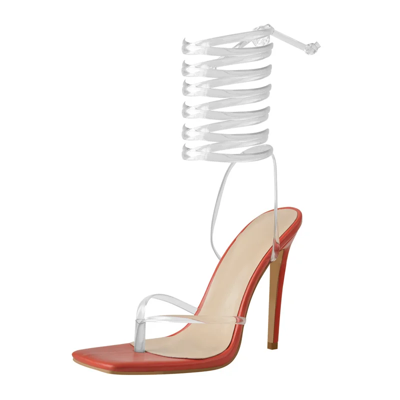 Richealnana Square Toe High Heels Sandals Women Lace-up Flip Flops PVC Ankle Strap Cross-Tied Matte Open Toe Fashion Shoes
Richealnana Square Toe High Heels Sandals Women Lace-up Flip Flops PVC Ankle Strap Cross-Tied Matte Open Toe Fashion Shoes