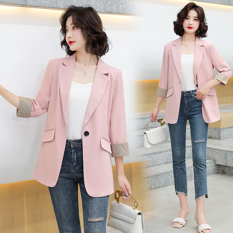 Women's Long Blazer 2021 Summer Spring Office Ladies Single Button Outwear Formal Jacket Suit Female Solid Color Blazer Coat
Women's Long Blazer 2021 Summer Spring Office Ladies Single Button Outwear Formal Jacket Suit Female Solid Color Blazer Coat