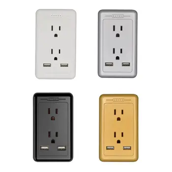 US Wall Panel Outlet with Dual USB Charger Electrical Socket Duplex Receptacle
US Wall Panel Outlet with Dual USB Charger Electrical Socket Duplex Receptacle