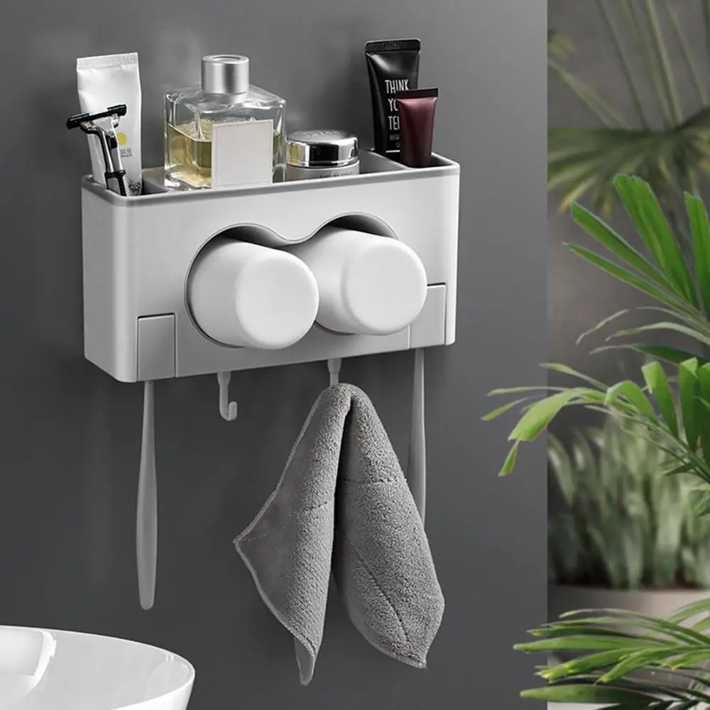 Creative Couple Toothbrush Holder Suction Wall Multi-Function Wash Storage Box Toothbrush Cup Holder Storage Toothbrush
Creative Couple Toothbrush Holder Suction Wall Multi-Function Wash Storage Box Toothbrush Cup Holder Storage Toothbrush