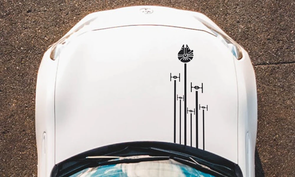 Car Hood Cover Stickers - Image 1