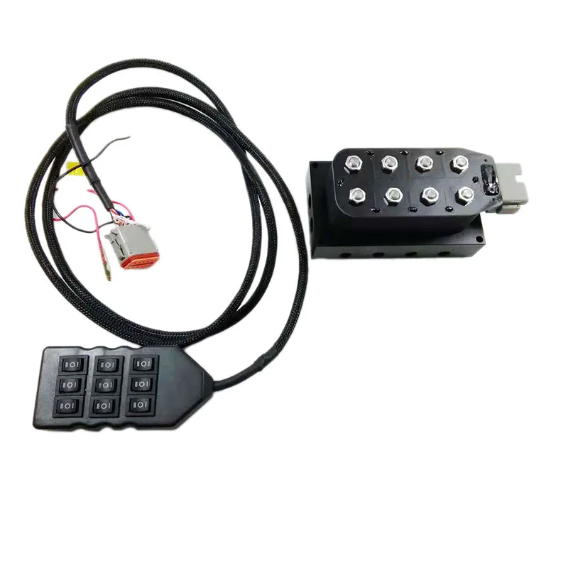 AA-VU8 8-Corner Solenoid Valve Unit 1/4 Inch Pneumatic Shock Absorber Air Solenoid Valve Unit with Cable Plug and Controller
AA-VU8 8-Corner Solenoid Valve Unit 1/4 Inch Pneumatic Shock Absorber Air Solenoid Valve Unit with Cable Plug and Controller