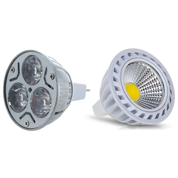 1 Pcs 3 LED MR16 Light Lamp Bulb 3W AC/DC 12V & 1 Pcs GU5.3/ MR16 4W COB LED Lamp Spotlight Bulbs 280LM 3000K
1 Pcs 3 LED MR16 Light Lamp Bulb 3W AC/DC 12V & 1 Pcs GU5.3/ MR16 4W COB LED Lamp Spotlight Bulbs 280LM 3000K