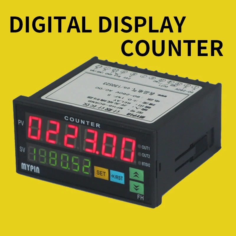 1PC FH8-6CRNB Intelligent Double Digital Display Counter Portable 6-digit Counting Automatic Cycle Alarm Intelligent Counter
1PC FH8-6CRNB Intelligent Double Digital Display Counter Portable 6-digit Counting Automatic Cycle Alarm Intelligent Counter