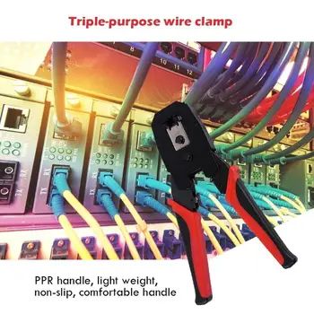 Multi-function Telephone Cable Wire Stripper Cutter Electrician Crimping Pliers Excellent Rust-proof Strong and Durable
Multi-function Telephone Cable Wire Stripper Cutter Electrician Crimping Pliers Excellent Rust-proof Strong and Durable