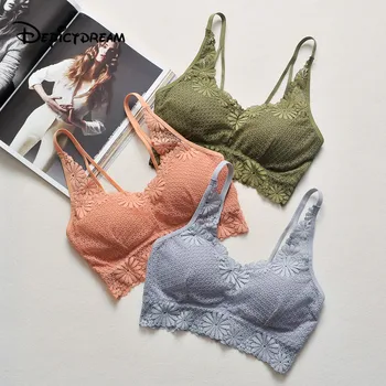 New girl Lace flower bras With a chest pad Beautiful back sling Inward convergence suspender Beautiful back Sexy bra Swimsuit
New girl Lace flower bras With a chest pad Beautiful back sling Inward convergence suspender Beautiful back Sexy bra Swimsuit