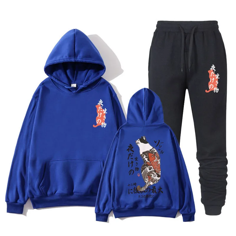 Men's Hoodie Korean Monster Cat Front and Back Print Hoodie Hip Hop Style Unisex Hoodie Autumn Japanese Punk Hooded Sports Suit
Men's Hoodie Korean Monster Cat Front and Back Print Hoodie Hip Hop Style Unisex Hoodie Autumn Japanese Punk Hooded Sports Suit