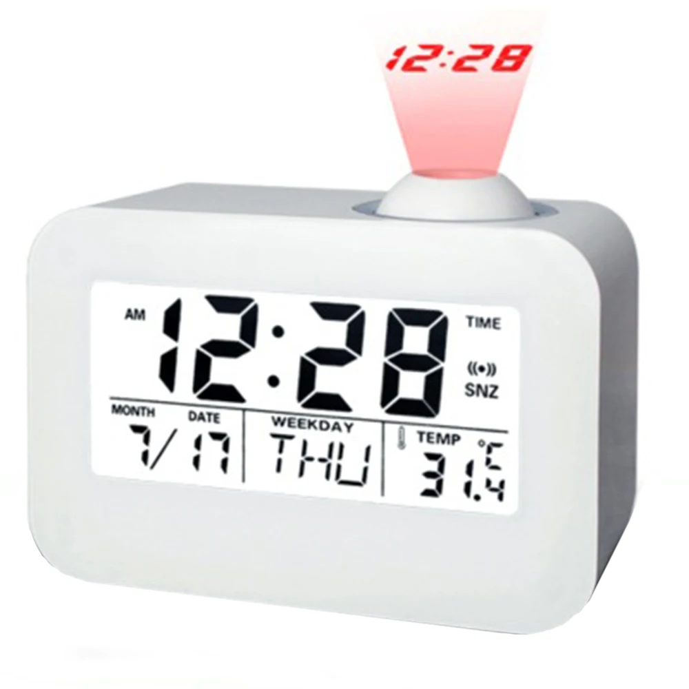 LED Digital Projection Alarm Clock Talking Nixie Electronic Desk Clock With Time Projection Bedside Wake Up Projector Mute Voice
LED Digital Projection Alarm Clock Talking Nixie Electronic Desk Clock With Time Projection Bedside Wake Up Projector Mute Voice