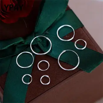 YPAY 100% Real 925 Sterling Silver Simple Ear Bone Hoop Earrings For Girls Korea Mini Small Buckle Round Circle Earring YME649
YPAY 100% Real 925 Sterling Silver Simple Ear Bone Hoop Earrings For Girls Korea Mini Small Buckle Round Circle Earring YME649