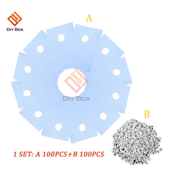 100PCS TO-220 Transistor Plastic Insulating Washer Insulation Washer W/ 100PCS TO-220 Isolated Silicon Gel Pad Sheet Strip Combo
100PCS TO-220 Transistor Plastic Insulating Washer Insulation Washer W/ 100PCS TO-220 Isolated Silicon Gel Pad Sheet Strip Combo