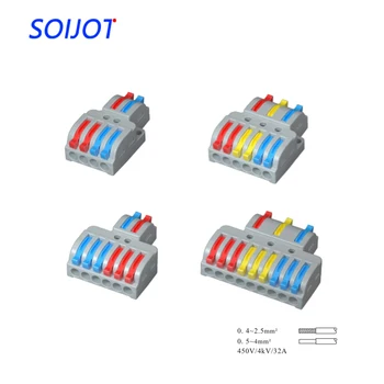 Wire Connector 2 In 4/6 Out Wire Splitter Terminal LT-422 633 623 933 Compact Wiring Cable Connector Push-in Conductor
Wire Connector 2 In 4/6 Out Wire Splitter Terminal LT-422 633 623 933 Compact Wiring Cable Connector Push-in Conductor