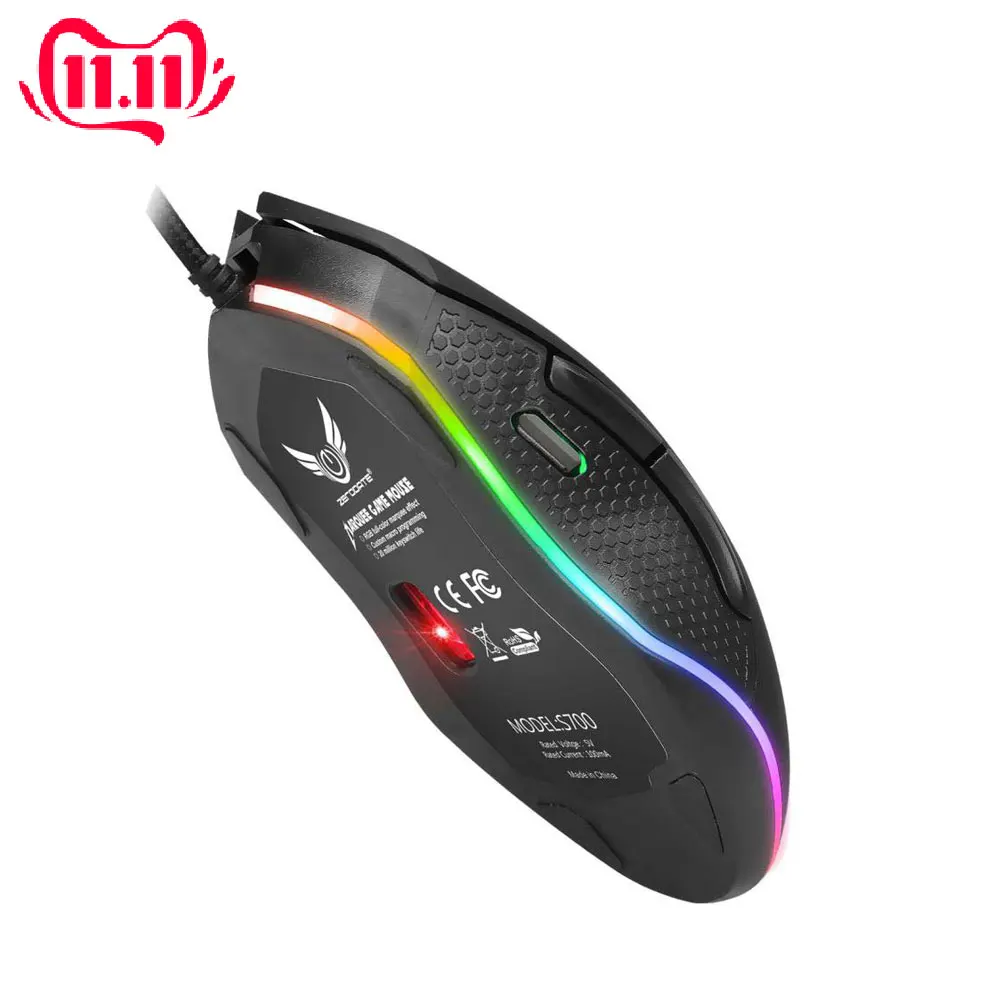 Computer Game Gamer Gaming Optical Mouse Mice With Non-Slip Wrist Support Rest Mouse Pad Max. 4800 DPI RGB Backlight Mice Mouse
Computer Game Gamer Gaming Optical Mouse Mice With Non-Slip Wrist Support Rest Mouse Pad Max. 4800 DPI RGB Backlight Mice Mouse