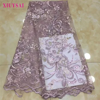 2020 Latest French Nigerian Lace Fabric High Quality Embroidered Tulle African sequins Laces Fabric Wedding French Tulle Lace
2020 Latest French Nigerian Lace Fabric High Quality Embroidered Tulle African sequins Laces Fabric Wedding French Tulle Lace