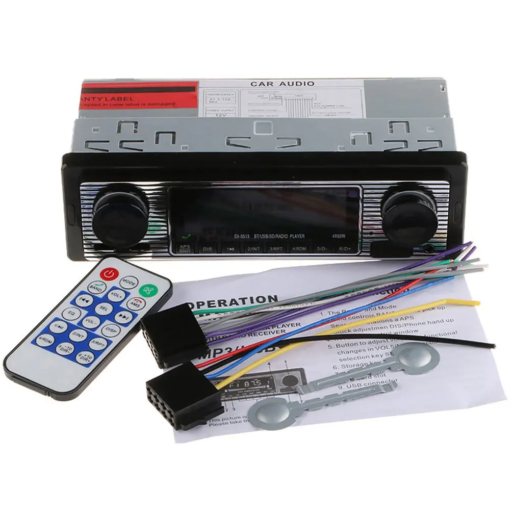 Sx-5513 Car Mp3 Wireless Car Mp3 Player U Disk Card Radio Replacement Car Cd Player Dvd Car Mp3 Player
Sx-5513 Car Mp3 Wireless Car Mp3 Player U Disk Card Radio Replacement Car Cd Player Dvd Car Mp3 Player