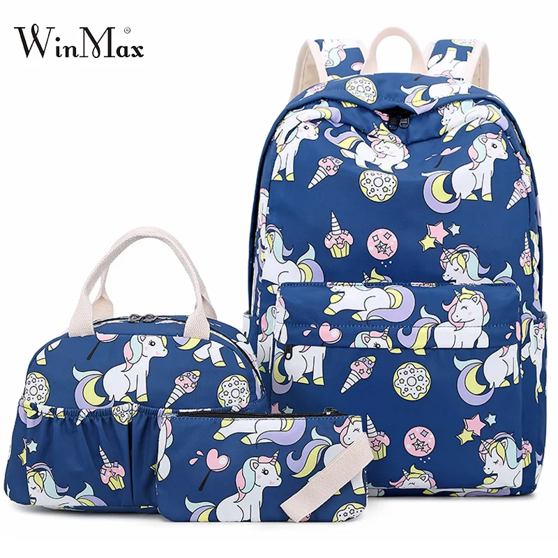 2019 3 Set School Bags For Girls Teenage Unicorn Pattern Backpack Teenage Laptop Backpacks Daypack Pnone Food Bag Travel Bolsa
2019 3 Set School Bags For Girls Teenage Unicorn Pattern Backpack Teenage Laptop Backpacks Daypack Pnone Food Bag Travel Bolsa