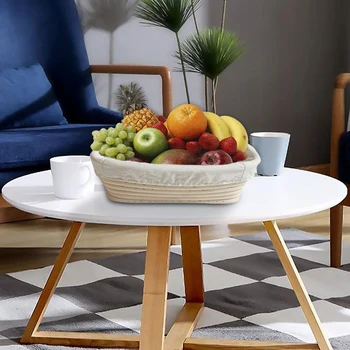 Rattan Oval Triple-Cornered Proofing Bread Basket with Padded Dough Pastry Bowl Baked Food Storage Basket Organizer
Rattan Oval Triple-Cornered Proofing Bread Basket with Padded Dough Pastry Bowl Baked Food Storage Basket Organizer