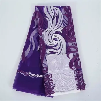 5Yards African Lace Fabric 2019 High quality Embroidred Mesh French Lace Fabric Sewing Material Nigerian Lace Fabric For Dress 
5Yards African Lace Fabric 2019 High quality Embroidred Mesh French Lace Fabric Sewing Material Nigerian Lace Fabric For Dress