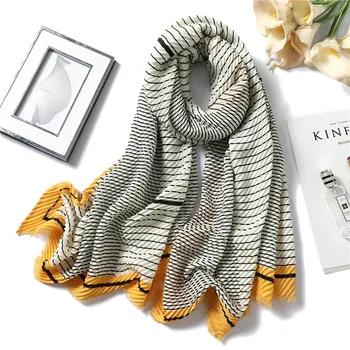 Fashion Cotton Linen Scarf for Women Fold Stripe Border Kerchief Travel Sunscreen Shawls and Wraps Multifunction Scarfs for Lady 
Fashion Cotton Linen Scarf for Women Fold Stripe Border Kerchief Travel Sunscreen Shawls and Wraps Multifunction Scarfs for Lady